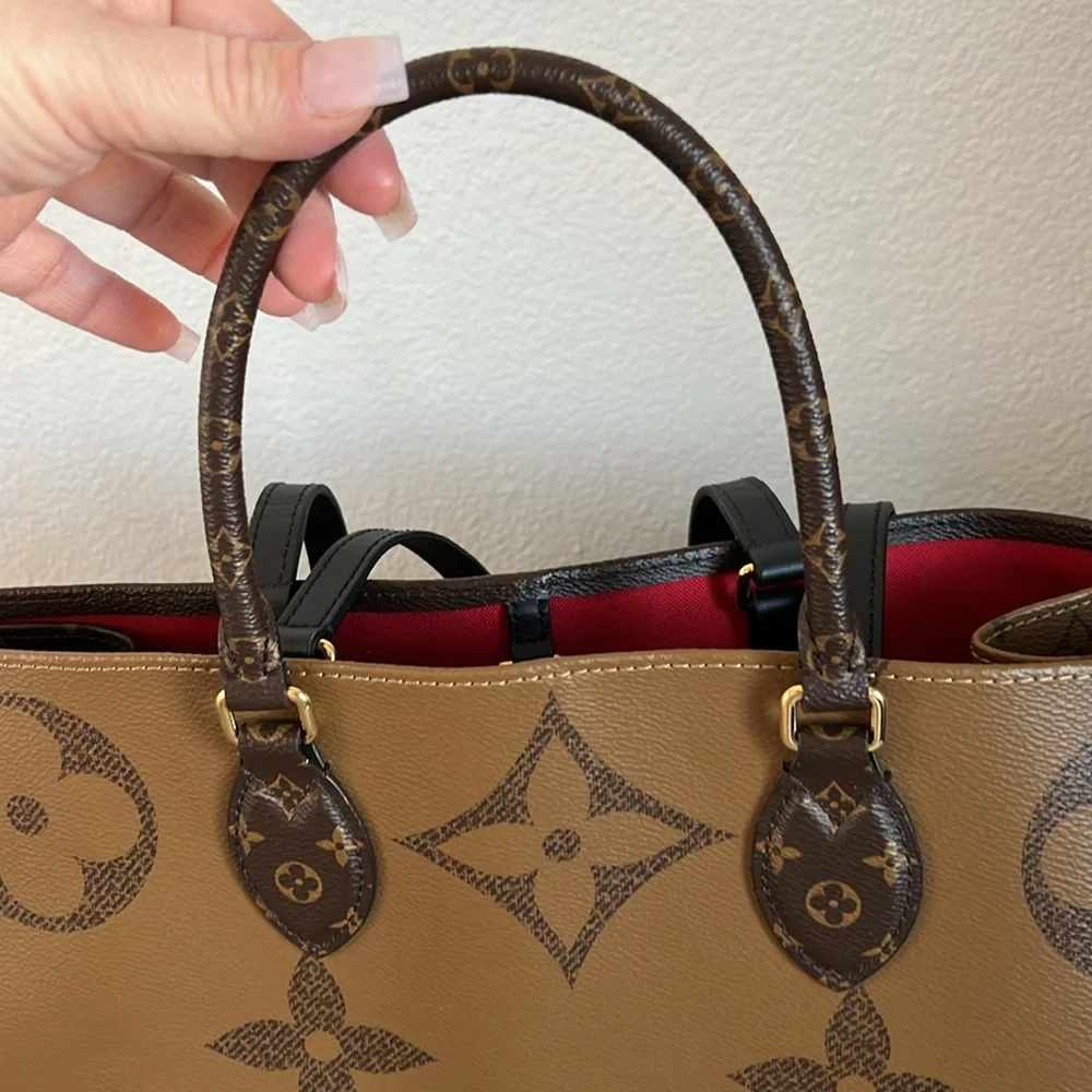 NWOT Louis Vuitton On The Go GM Tote Bag Monogram Giant Reverse - Picture 2 of 13